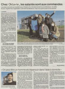 Article Oktavie Vendée paru dans le Ouest France 